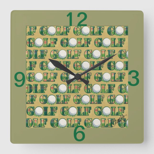 Golf wall clock (Front)