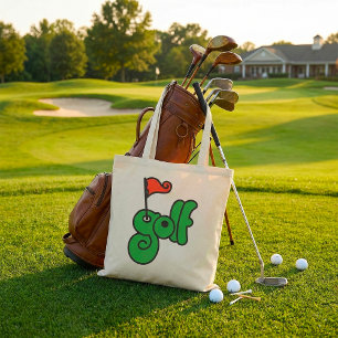 Golf Wang Vibrant Green and Red Tote Bag