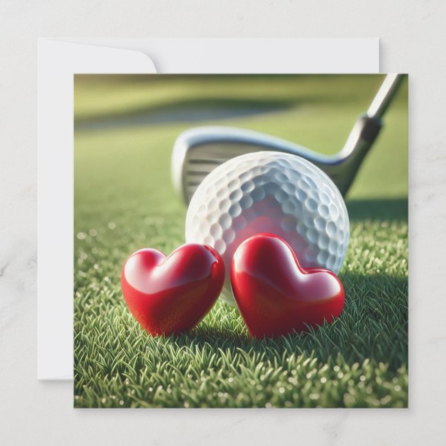 Golf WEDDING invitation for Golfer (Front)