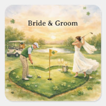 Golf Wedding Lucky in Love St. Patrick's Day theme