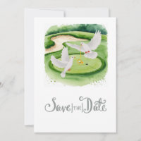 Golf Wedding Save the Date Golf themed