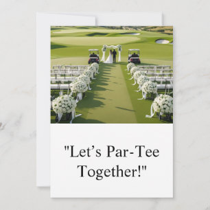 Golf Wedding Save the Date Golf themed Invitation