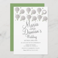 Golf Wedding Sports Dots and Tees