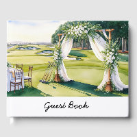 Golf Wedding themed for Golfer on putting green