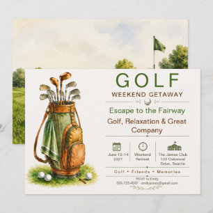 Golf Weekend Getaway Invitation