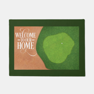 Golf Welcome  door mat   golf course for golfer