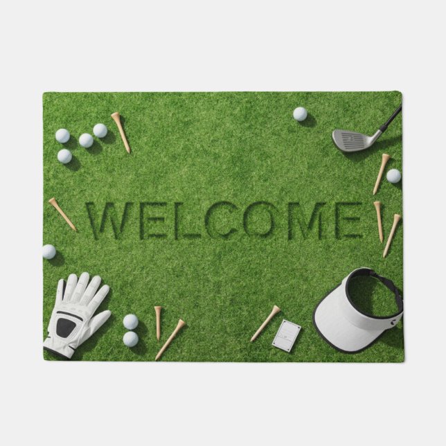 Golf Welcome to Golfer Home  Doormat (Front)