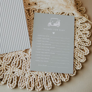 Golf Wishes for Baby Card Game