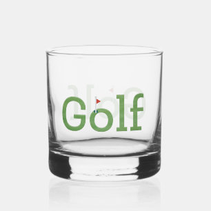 Golf with Flagstick Whiskey Glass