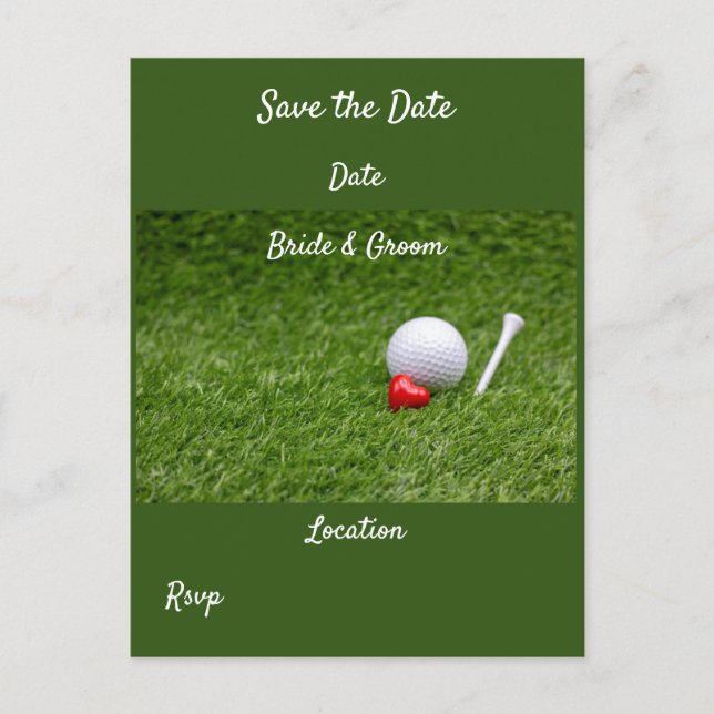 Golf with love postcard (Front)