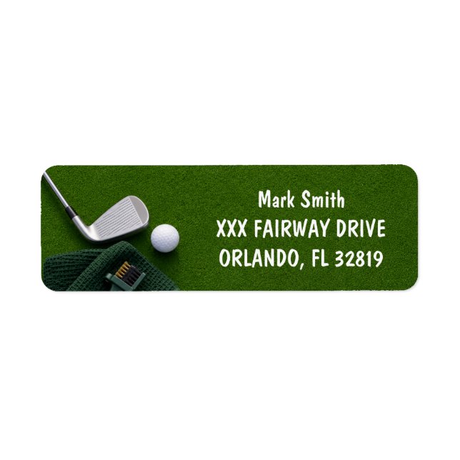 Golf with Name for golfer  (Front)