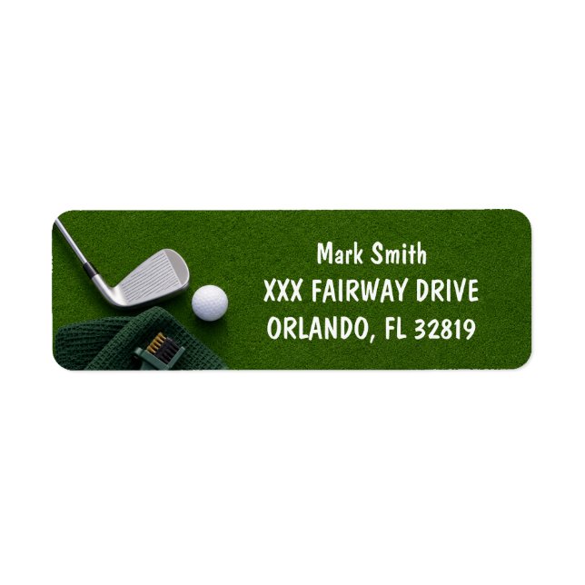 Golf with Name for golfer  (Front)