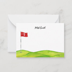 Golf with Name for golfer Card