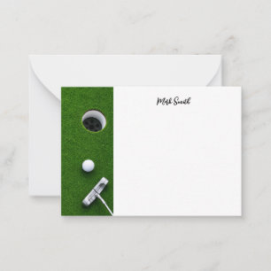 Golf with Name for golfer  Card
