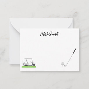 Golf with Name for golfer Note Card