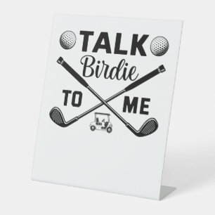 Golf Wives Social Club Floral Pedestal Sign