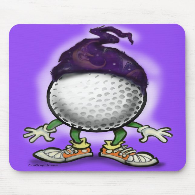 Golf Wizard Mouse Pad (Front)