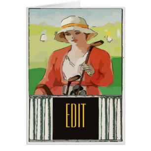 Golf, Woman, edit text
