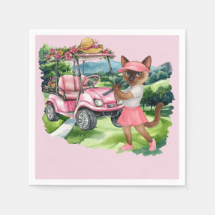 Golf Woman themed for LADY TOURNAMENT Napkin