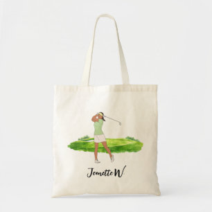 Golf Women golfer  Tote Bag