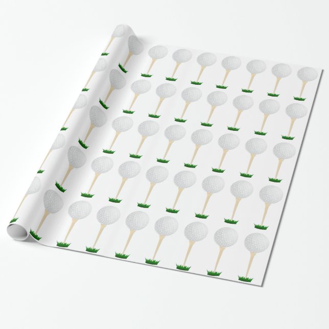 Golf Wrapping Paper (Unrolled)