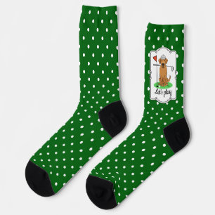 Golf Yellow Lab Labrador Retriever Dog(yellow 5) Socks