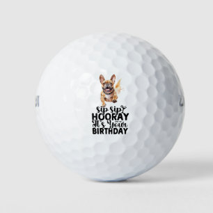 Golf your Birthday Celebration with French Bulldog Balls