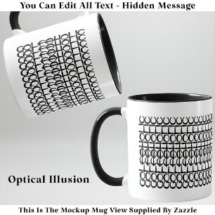 Golfaholic Hidden Message 131BW Funny Quote Mug