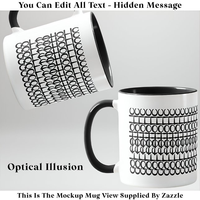 Golfaholic Hidden Message 131BW Funny Quote Mug (Creator Uploaded)