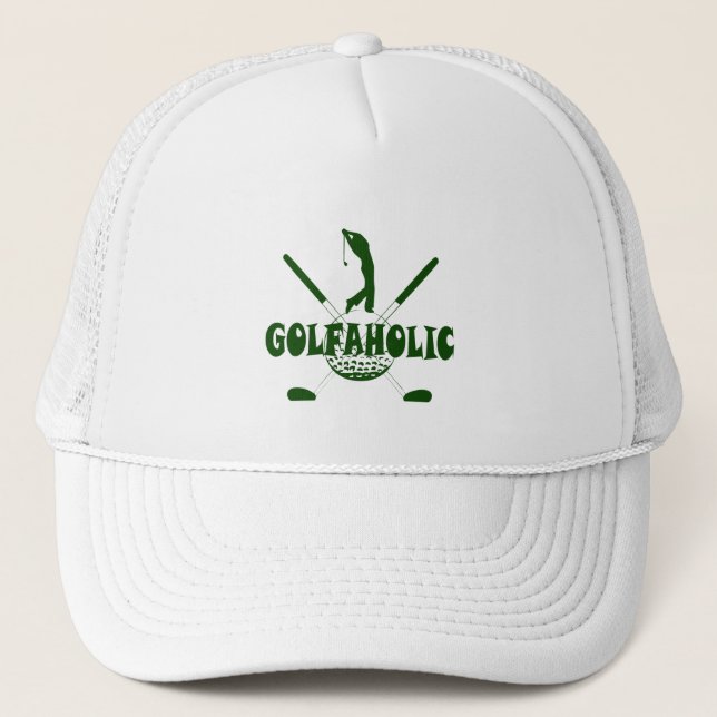 GOLFAHOLIC TRUCKER HAT (Front)