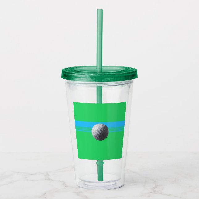 Golfball acrylic tumbler (Front)