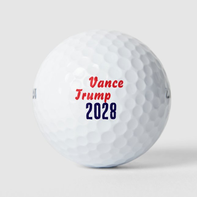 Golfbaslls Vance/Trump 2028 Golf Balls (Front)