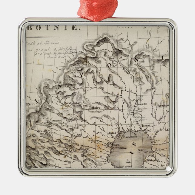 Golfe de Botnie Metal Tree Decoration (Front)