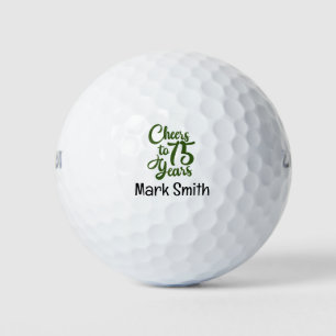 Golfer 75th Birthday Golf Balls
