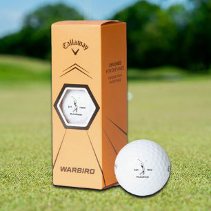 Golfer and Personalised name and year Golf Balls