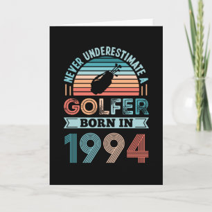 Golfer born 1994 Golfing 30th Birthday Gift Dad Card