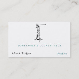 Golfer Business Card