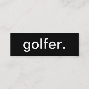 Golfer Business Card