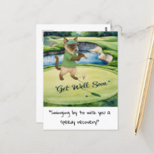 Golfer Cat lovers get well soon speedy recovery