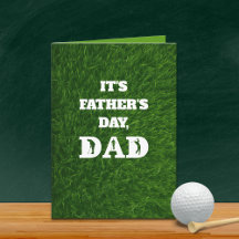 Golfer Dad Father's Day or Birthday Custom Text