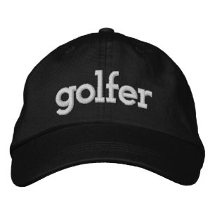 golfer embroidered hat