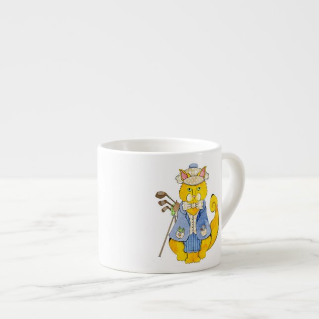 Golfer Espresso Cup (Front Right)