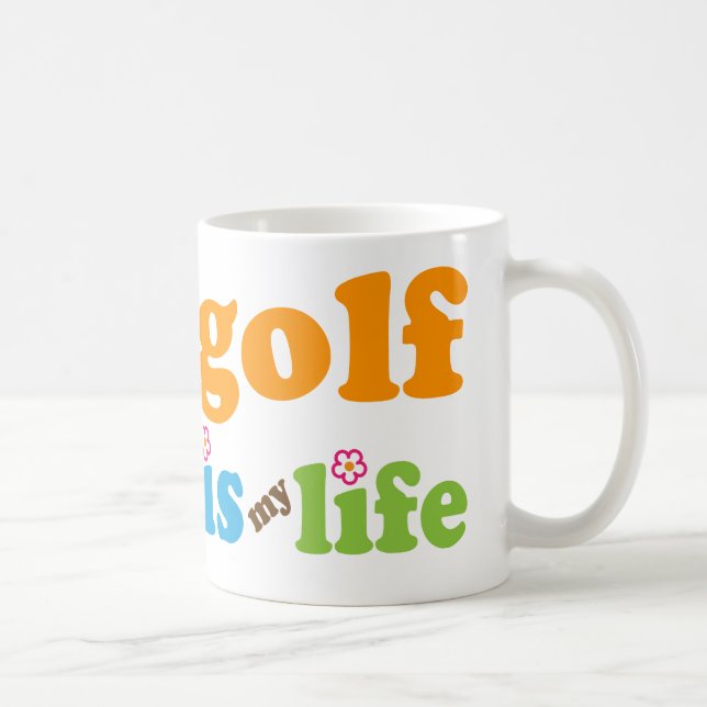 Golfer Gift Girls Coffee Mug (Right)