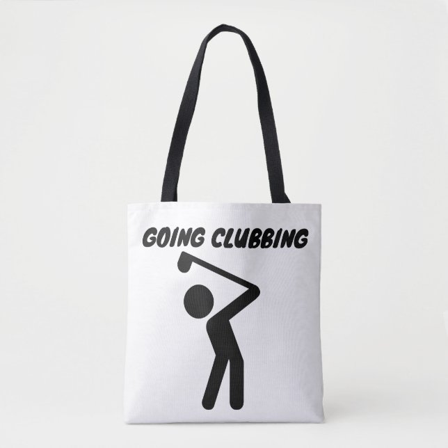 GOLFER GIRL GOLF TOTE  BAG (Front)