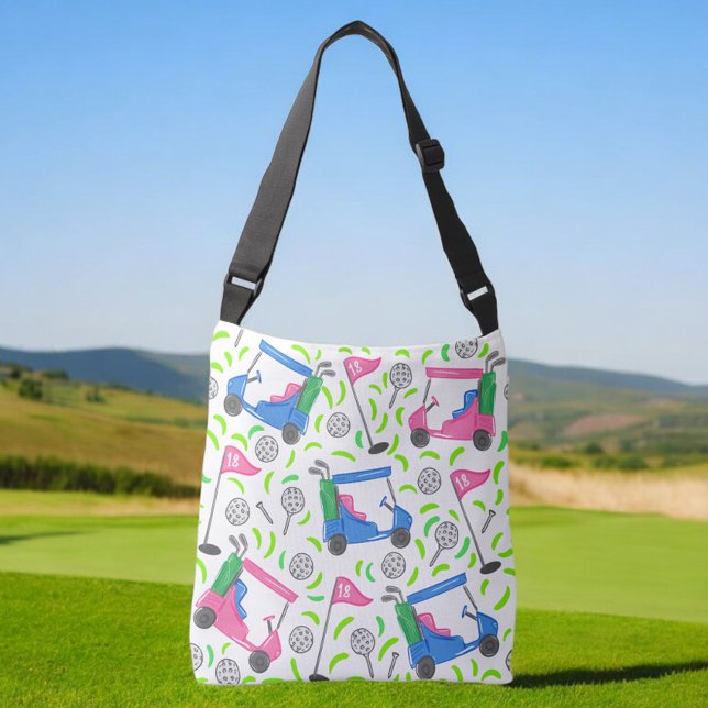 Golfer Golf Cart  Crossbody Bag (Creator Uploaded)