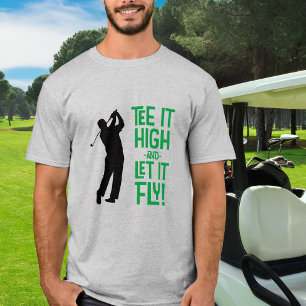 Golfer Golf Humour Funny Sports Quote Black Green T-Shirt