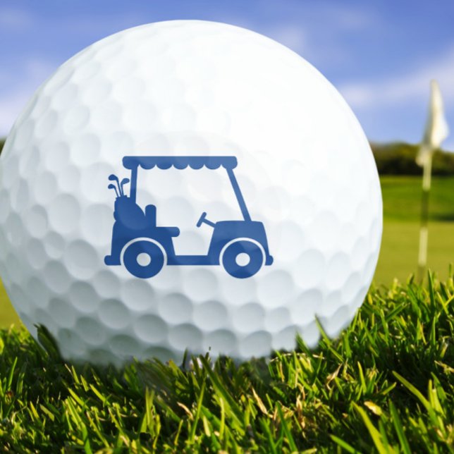 Golfer Golf Player Cart Classic Blue Sports Cool Golf Balls (Golfer Golf Player Cart Classic Blue Sports Cool Golf Balls)