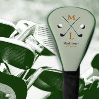 Golfer . golf-player monogram