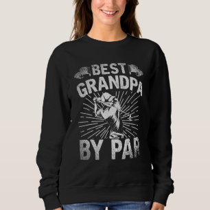 Golfer Grandfather Golfing Best Grandpa By Par Gol Sweatshirt