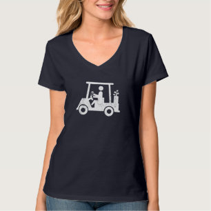 Golfer Holding Beer Funny Golf Outing Gift for Men T-Shirt